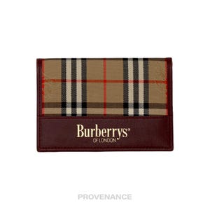 Cartera organizadora de bolsillo Burberry para tarjetas - Nova Check
