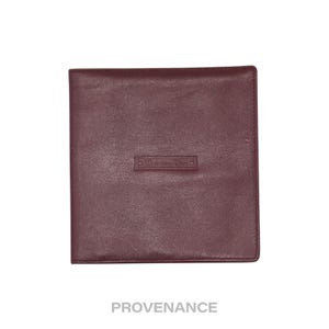 Cartera plegable Christian Dior - Piel de becerro burdeos