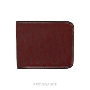 Cartera plegable Dior Trotter - Jacquard burdeos