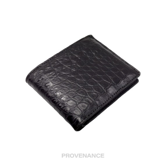 Vintage  Bifold Wallet - Black Crocodile Leather - image 3