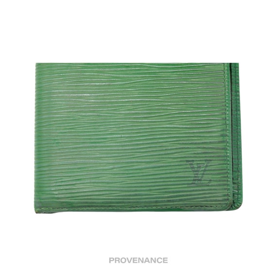 Louis Vuitton Marco Wallet - Borneo Green Epi Lea… - image 6