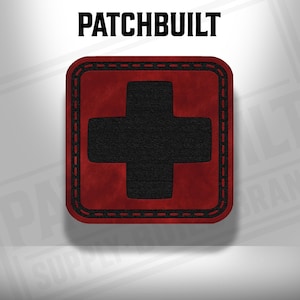 First Aid Plus Patch – Minimalist Medical Morale Patch for IFAKs and Med Bags | Hook & Loop or Iron-On | PatchBuilt USA