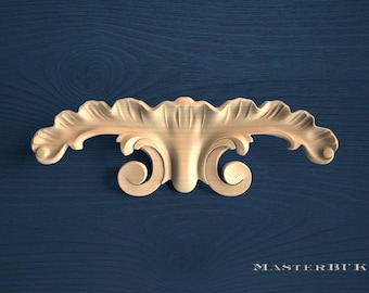Leaf Wall Ornament: Decorative Carved Wood Accent (Indoor Use)