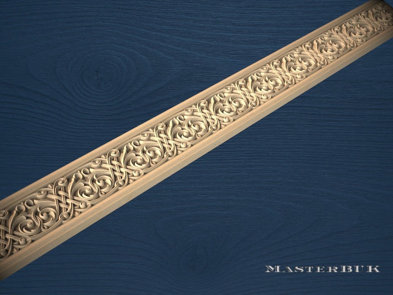 Celtic Knot Decorative Wood Molding - 40 Inch Unfinished Trim - Etsy
