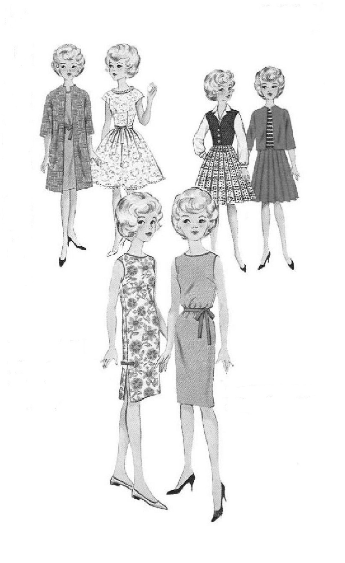 PDF Dolls 12 Vintage Sewing Pattern Etsy