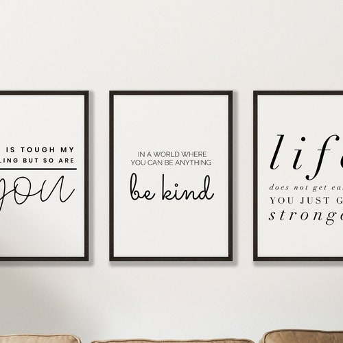 Inspirational Quote Prints 3 for the Price of 2 Set of 3 - Etsy
