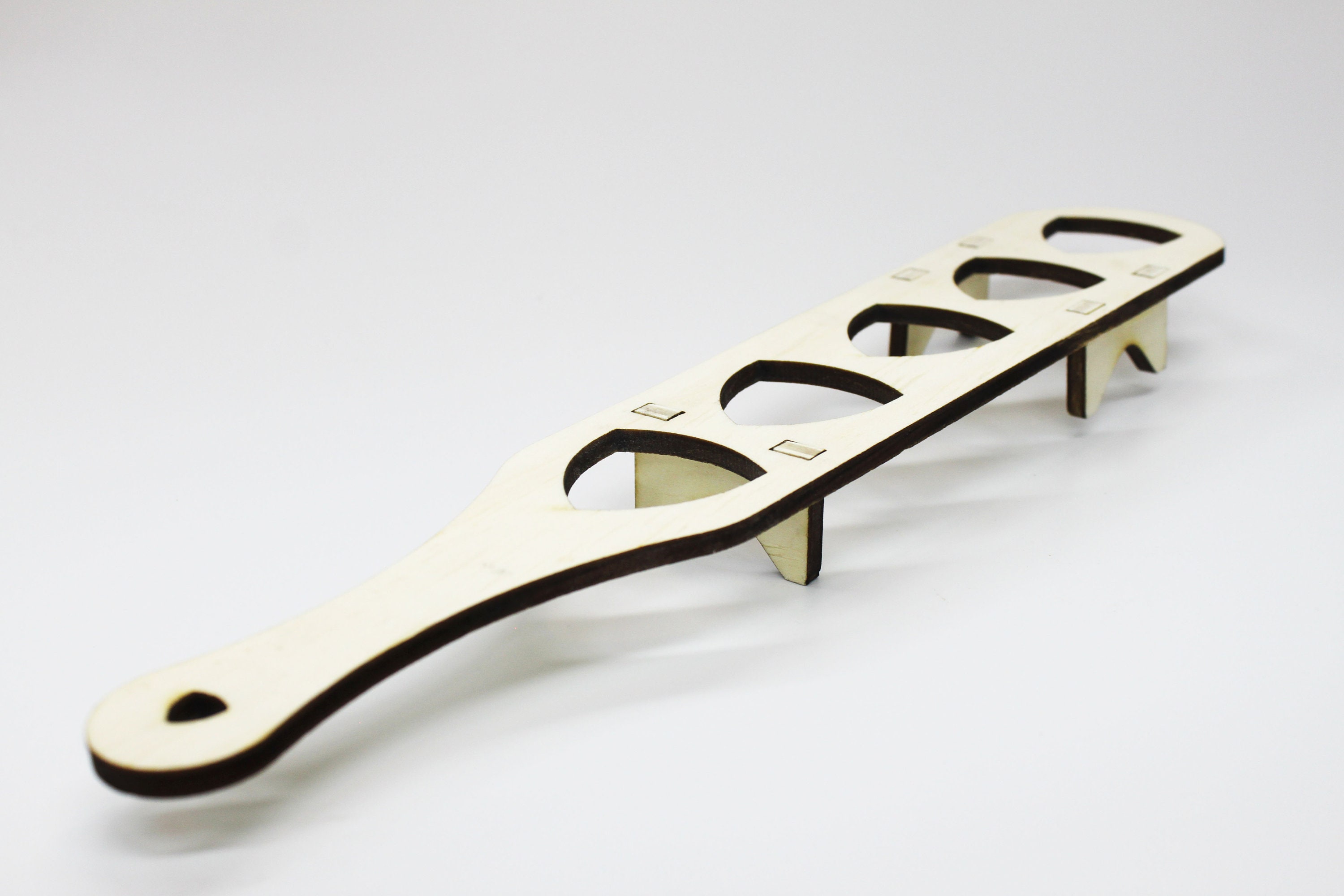 Wooden Shot Glass Holder Laser Cut Light Wood Chaser Tray Etsy