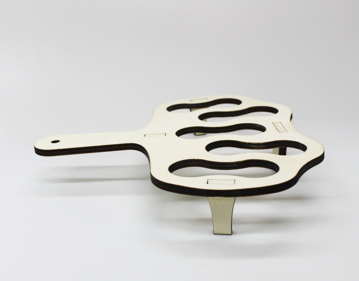 Wooden Shot Glass Holder Laser Cut Light Wood Chaser Tray Etsy