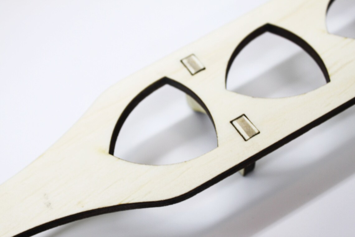 Wooden Shot Glass Holder Laser Cut Light Wood Chaser Tray Etsy