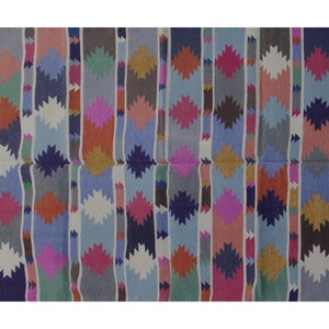 Custom Geometric Cotton Kilim Rugs 3X5 Rug 4X6 Rug 5X8 Rug 6X9 Rug 8X10 Rug, Handmade Kilim Flatweave Cotton Dhurrie rug Cotton Rug dhurries