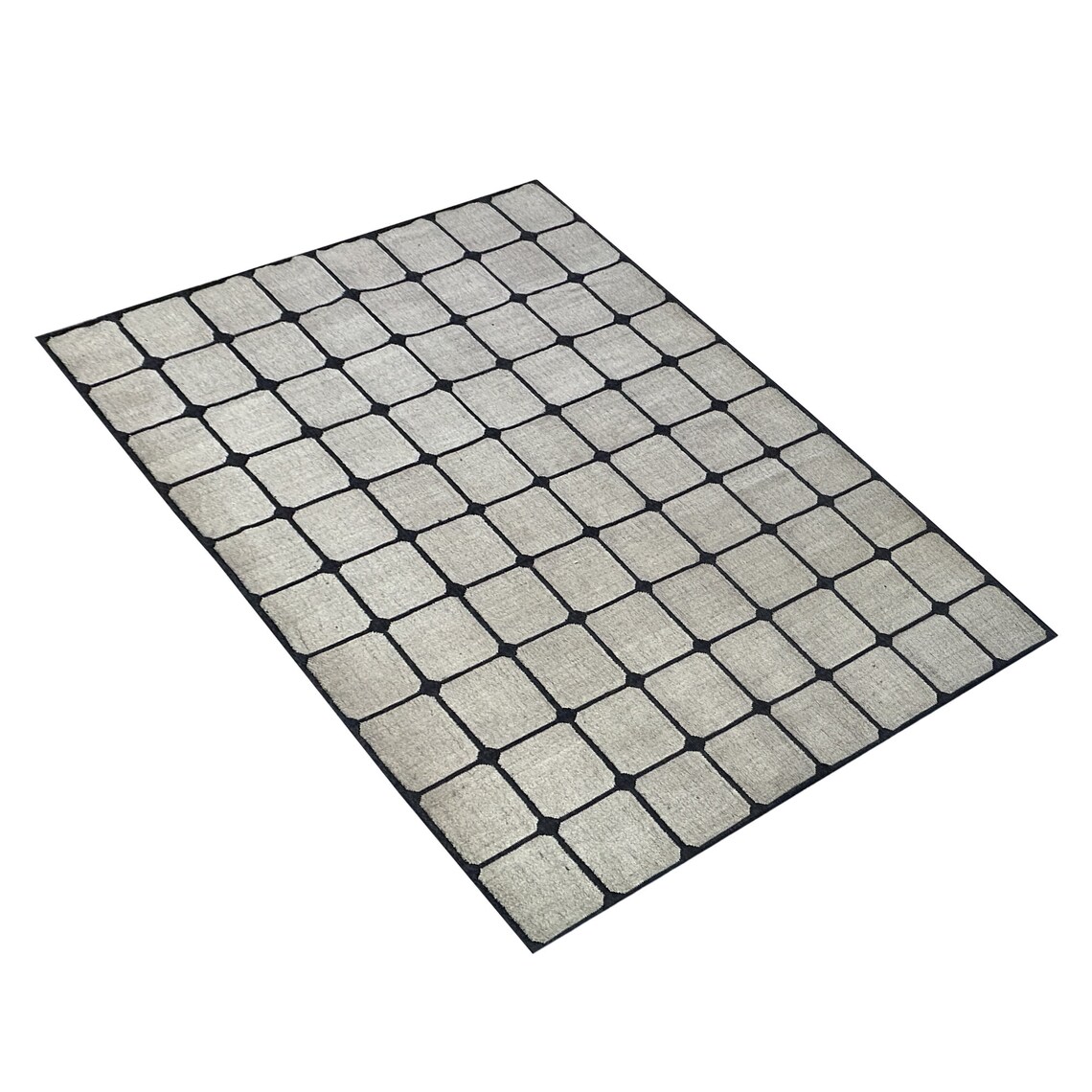 Large Handmade Wool and Jute Kilim Dhurrie, Wool Large Area Rug, Jute