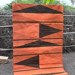 Modern Handmade Cotton Flatweave Rug, Handwoven Area Carpet, Minimalist Boho Floor Rug, Contemporary Cotton Kilim, Multiple Sizes