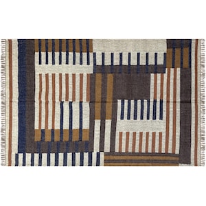 Handmade JUTE-HEMP Rug, Multicolor; Jute Dhurie; Hemp
