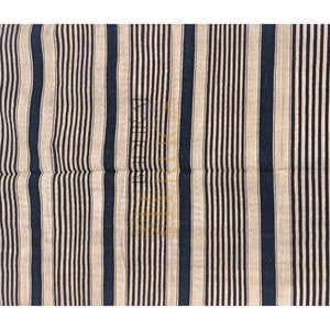 Handmade Cotton Stripes Kilim Rug: Modern Reversible Flatweave