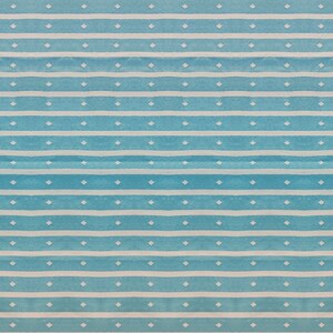 Blue Stripe Cotton Rug: Handmade Indian Dhurrie, Reversible Kilim