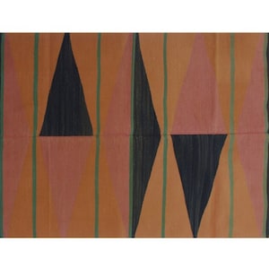 Modern Cotton Rug Handmade Modern Kilim Rug, Flatwoven Cotton Rug, Indian Rug, Handwoven Cotton Rug, Eco Friendly Rugs Floor Rugs.