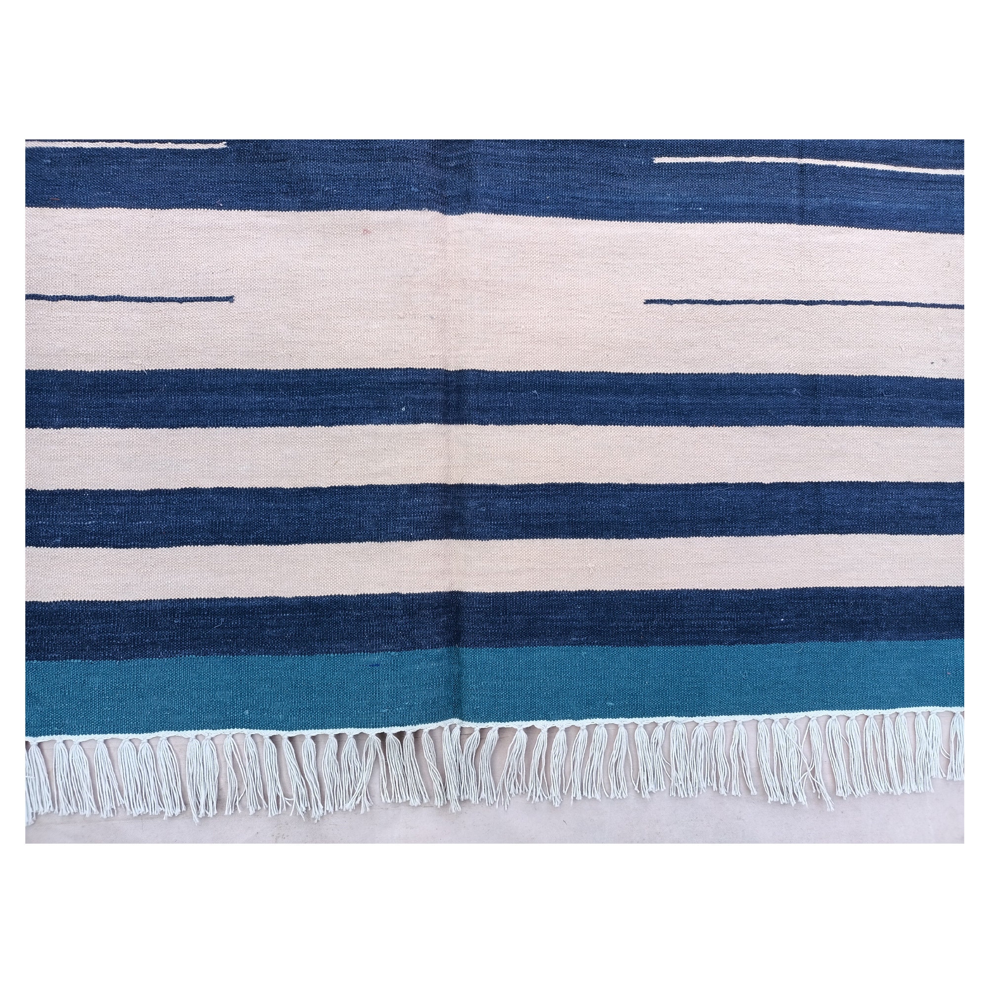 Blue and White Rug Washable Dhurries Rug Natural Vegetable Etsy Singapore