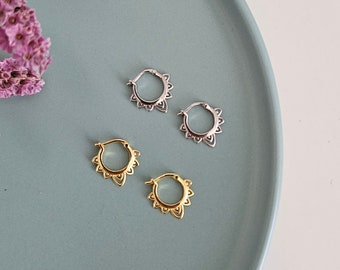 Orecchini A Cerchio In Titanio Limerencia - 8-14mm, Ipoallergenici, Leggeri, Per Orecchie Sensibili - Foto 7