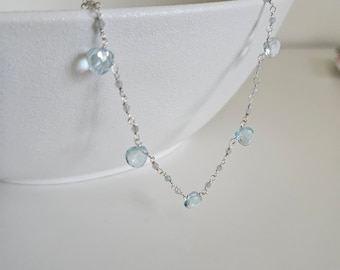 collana acquamarina in argento925