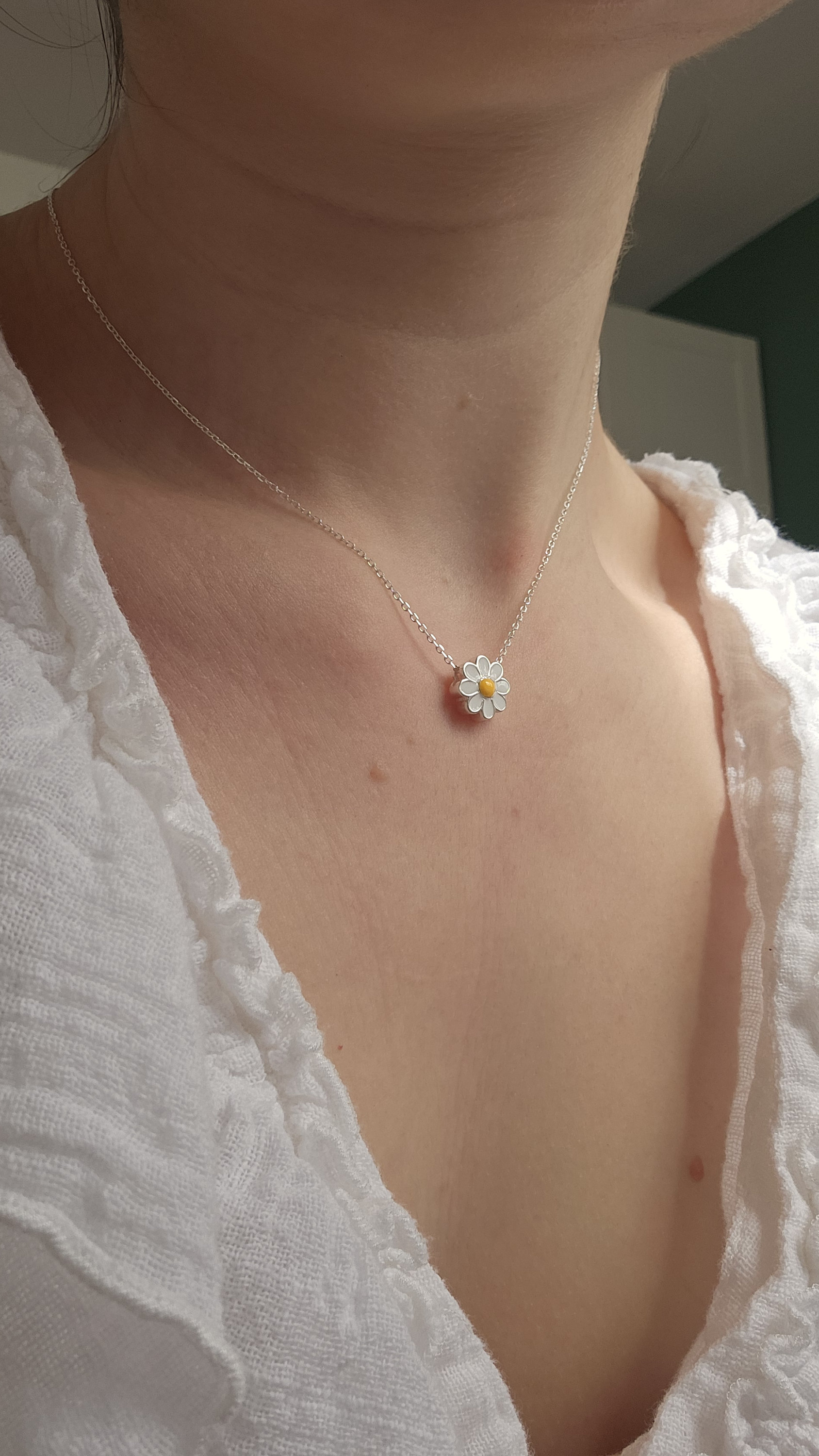 Collana Donna In Argento 900 Con Ciondolo Tondo – Catena Serpente 18 Pollici