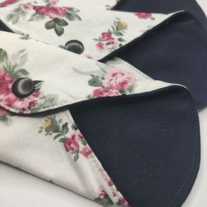 Reusable Menstrual Pads, Made of Washable Cloths - Period Pads, Panty Liners, Regular Flow and Overnight, Size 7, 9, 10 and 12 Inch