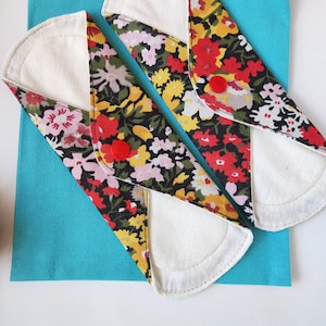 Reusable Menstrual Pads, Size 7 Inch, Regular Flow, Made of Washable Cloths - Period Pads, Free Bag with a purchase of 5 pads