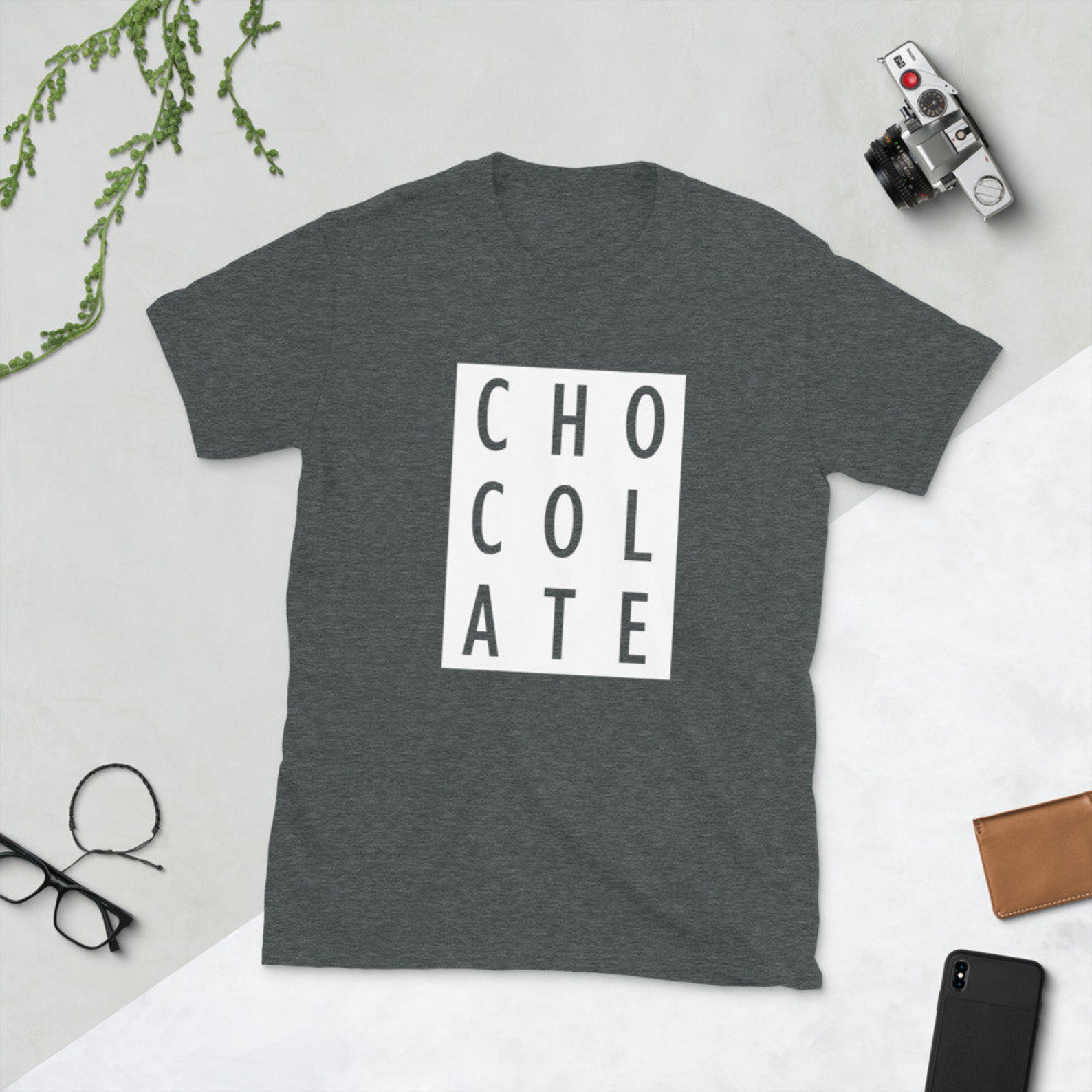 CHOCOLATE Short-Sleeve Unisex T-Shirt Mens & Womens Tee | Etsy
