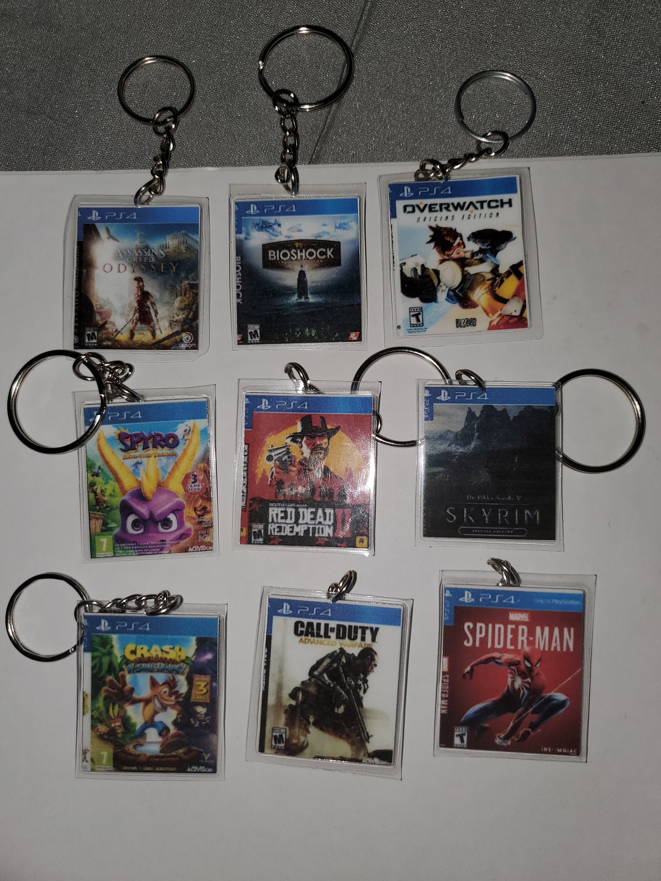 Ps4 Mini Game keychains Etsy