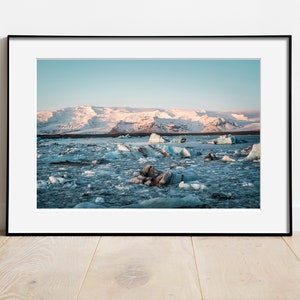 Iceland Glacier, Jökulsárlón - Digital Download, Printable, Wall Art, Travel, Photography,