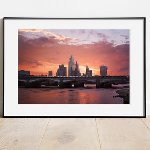 London City Sunrise - Digital Download, Printable, Wall Art