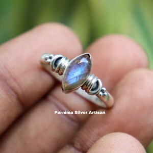 Natural Labradorite Ring, Labradorite Silver Ring, Labradorite Ring, Labradorite Statement Ring, Labradorite Ring For Her, Boho Silver Ring