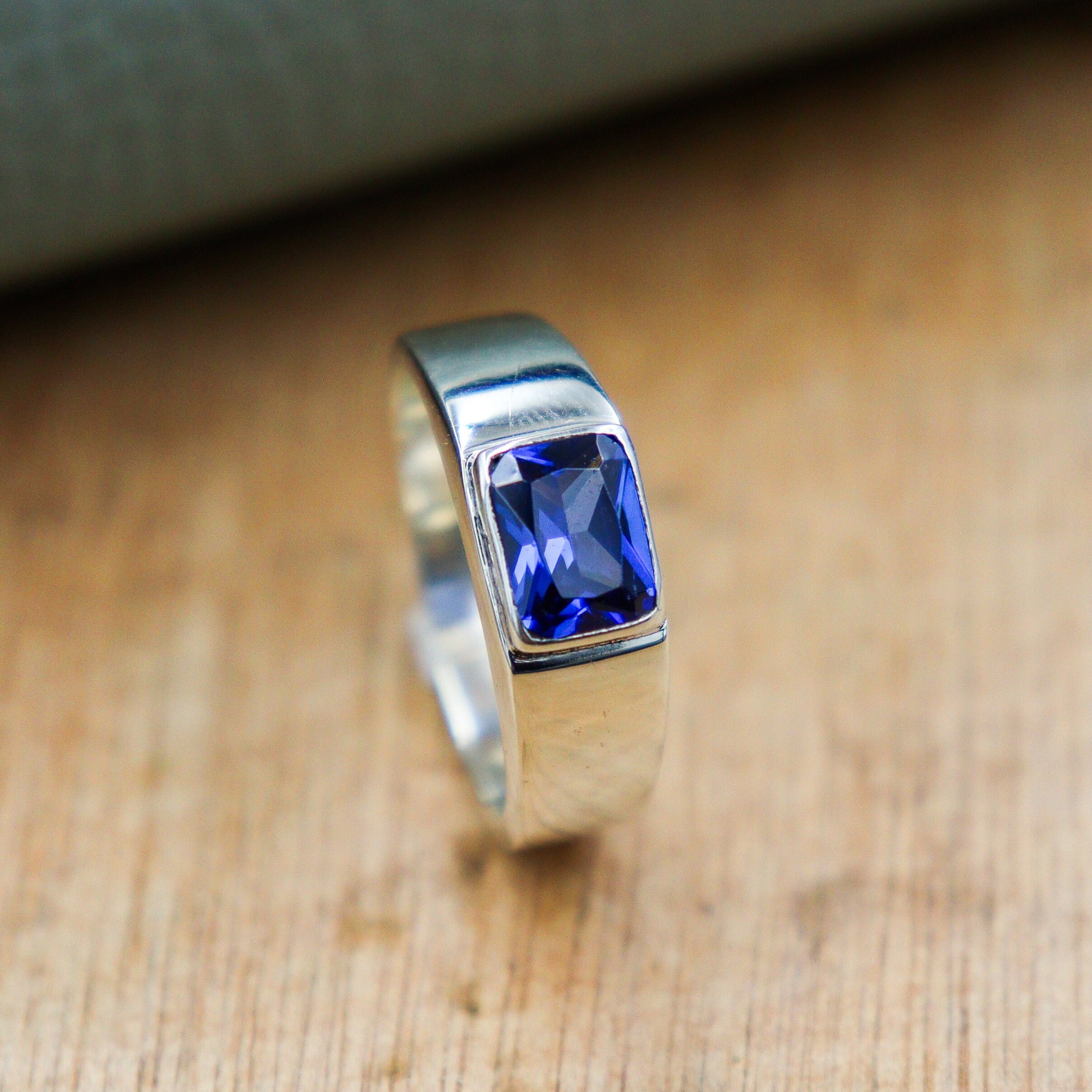 Sapphire Signet Ring