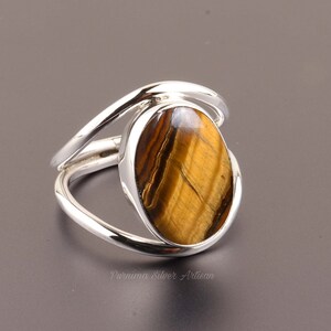 Tiger Eye Ring - Etsy