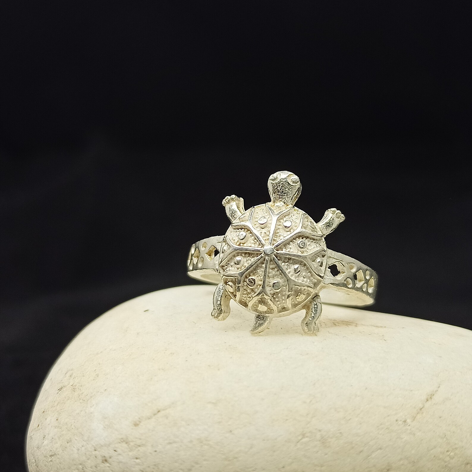 Men's Turtle Ring In Sterling Silver Nature Ring Animal Etsy