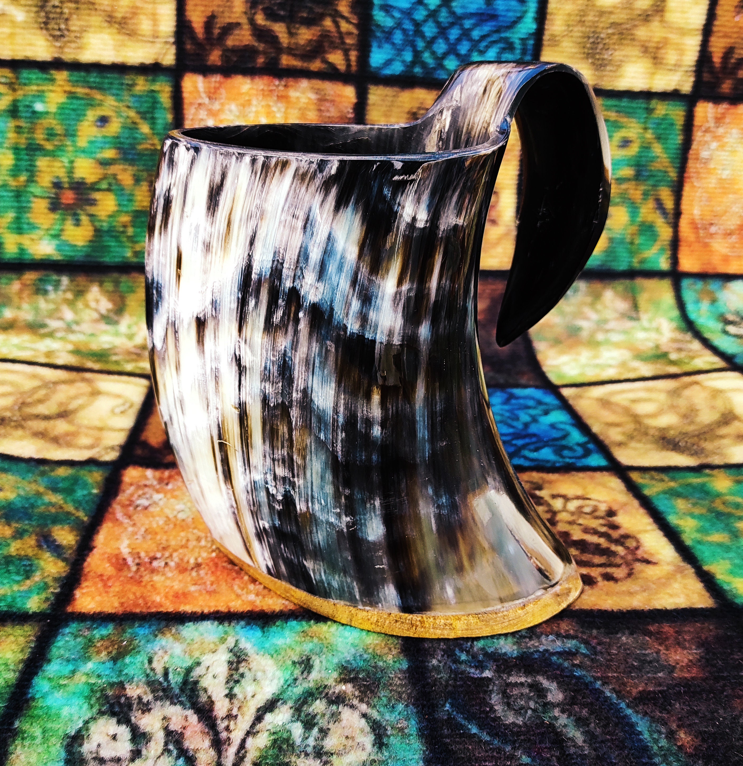 2 Handcrafted Horn Mugs Viking Drinking Horn Mugs for Adult Etsy