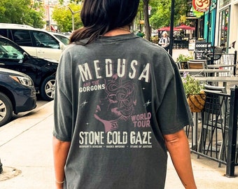 Medusa Shirt Distressed Band Tee Vintage Band Shirt Snake Shirt Greek Mythology Shirt Greek Goddess Medusa Costume Y2k Top whimsigoth Shirt