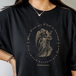 Camiseta de Shakespeare, camiseta de poeta, camiseta de libros, ropa de academia oscura, camiseta de libros, camiseta de literatura, camiseta literaria de mitología griega, camiseta indie