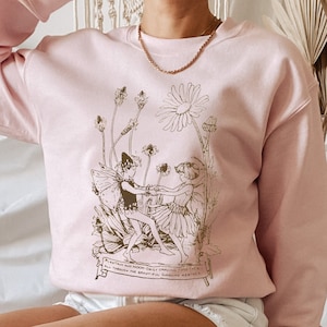 Fairycore Clothing Goblincore Pullover Grunge Fairycore Cottagecore Pullover Dunkel Cottagecore Fairycore Shirt Y2k Pullover Forestcore Kleidung