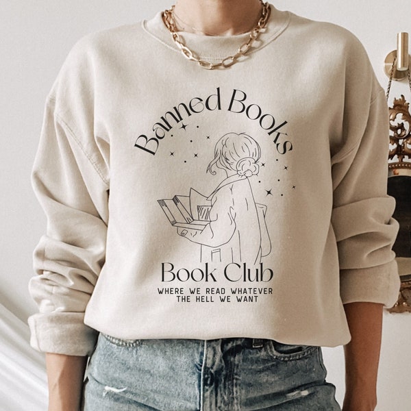 Leer libros prohibidos Camiseta del club de lectura Sudadera de lectura Sudadera de libro Regalos del club de lectura Camiseta de libros prohibidos Merch Sudadera con capucha para amantes de los libros