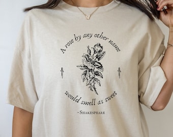 Shakespeare Shirt Poet Shirt Dark Academia Clothing Romeo And Juliet Shakespeare T Shirt Book Shirt Bookish Shirt Literature Shirt