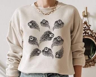 Halloween Sweater Ghost Sweatshirt Halloween Shirt Halloween Hoodie Retro Halloween Ghost Shirt Halloween Crewneck Cute Halloween Shirt