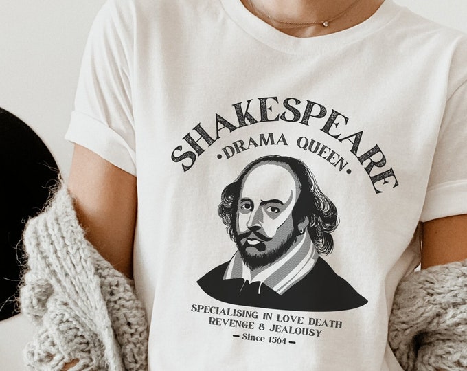 Shakespeare Shirt Shakespeare T Shirt Dark Academia Shirt Literature ...