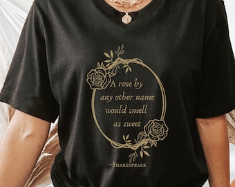 Shakespeare Shirt Poet Shirt Dark Academia Clothing Romeo And Juliet Shakespeare T Shirt Book Shirt Bookish Shirt Literature Shirt
