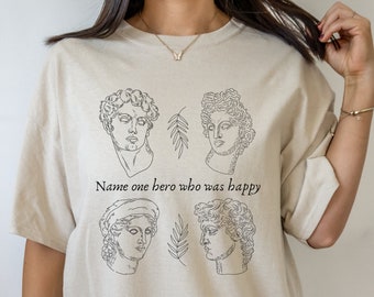 Achilles Patroclus Literary Shirt Greek Mythology Song of Achilles Shirt Poet Shirt Light Academia Mythology Shirt Greek Gods Bookish Shirt
