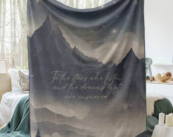 Velaris Blanket SJM Blanket Book Blanket LICENSED Sarah J Maas Merch Acotar Decor Blanket Book Themed Sarah J Maas Blanket Acotar Book Nook