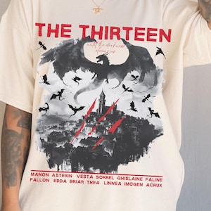 The Thirteen LICENSED Sarah J Maas Merch Abraxos Shirt Manon Blackbeak Throne Of Glass Shirt Bookish Things Tog Sarah J Maas Gifts