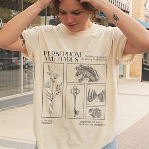 Hades And Persephone Mythology Shirt Persephone Greek Mythology Greek Goddess Light Academia Shirt Greek Apparel Comfort Color Bookish Merch