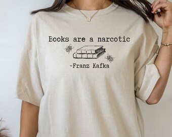 Kafka Shirt Franz Kafka Shirt Literature Shirt Insect Shirt Goth Shirt Literary Shirt Dark Academia Shirt Dark Cottagecore Bookish Shirt