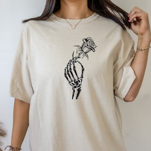 Skelett Shirt Gothic Kleidung Goth Shirt Emo Shirt Grunge Shirt Pastell Goth Shirt Goth Mädchen T Shirt Pastell Goth Top Y2k Goth Mall Goth