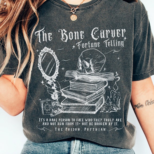 Comfort Colors Bone Carver Shirt Acotar Shirt Acotar Merch SJM Merch Velaris Shirt SJM Universe Bookish Merch Booktok Merch Cassian Acotar